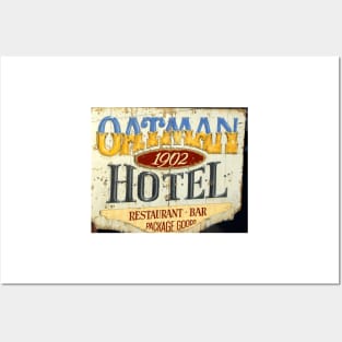 Oatman Arizona Hotel sign Posters and Art